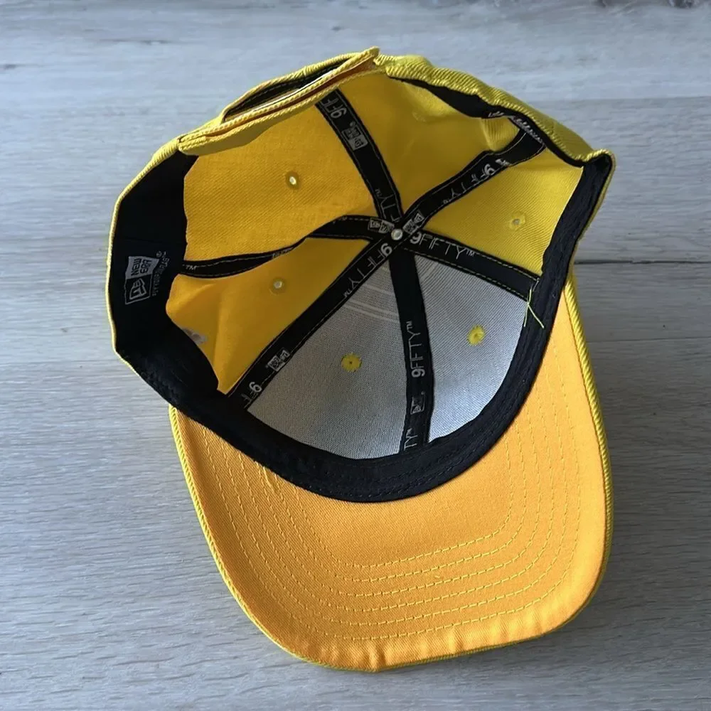 New Era Los Angeles Lakers Adjustable Hat Casual Yellow OS NWT